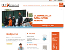 Tablet Screenshot of flex-employment.nl